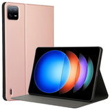 EIDERWOOD Xiaomi Pad 6S Pro Vegan Leather Tablet Flip Deksel m. Stativfunksjon - Rose Gold