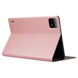 EIDERWOOD Xiaomi Pad 6S Pro Vegan Leather Tablet Flip Deksel m. Stativfunksjon - Rose Gold