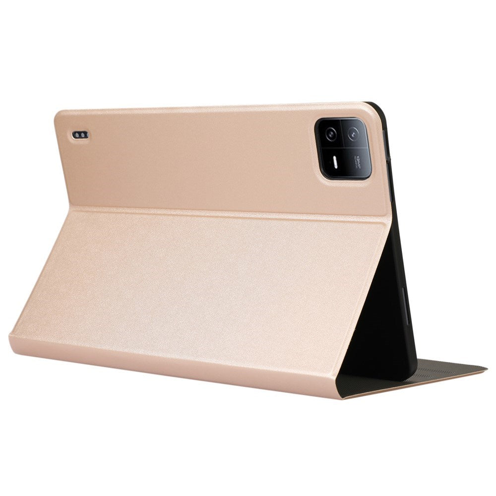 EIDERWOOD Xiaomi Pad 6S Pro Vegan Leather Tablet Flip Deksel m. Stativfunksjon - Gull