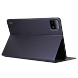 EIDERWOOD Xiaomi Pad 6S Pro Vegan Leather Tablet Flip Deksel m. Stativfunksjon - Mørk Blå