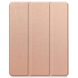 EIDERWOOD iPad Air 13" (2024) Tri-Fold Kunst Skinn Deksel med Apple Pencil Holder - Rose Gold