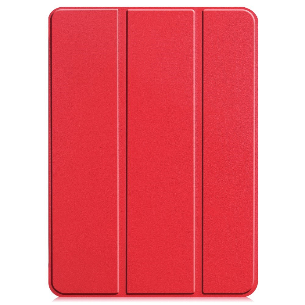 EIDERWOOD iPad Air 13" (2024) Tri-Fold Skinn Flip Deksel - Rød