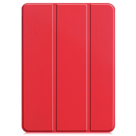 EIDERWOOD iPad Air 13" (2024) Tri-Fold Skinn Flip Deksel - Rød