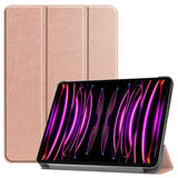 EIDERWOOD iPad Air 13" (2024) Tri-Fold Skinn Flip Deksel - Rose Gold