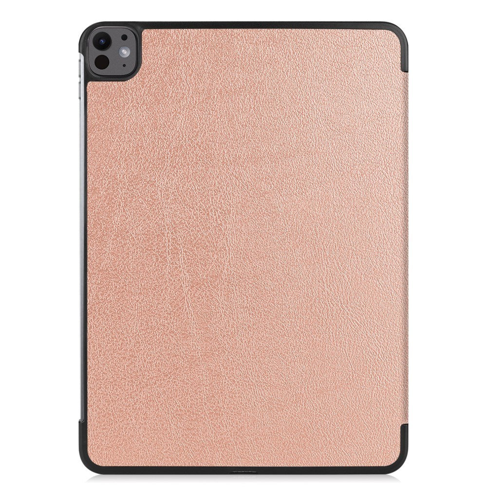 EIDERWOOD iPad Pro 13" (2024) Tri-Fold Skinn Flip Deksel - Rose Gold