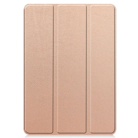 EIDERWOOD Xiaomi Redmi Pad Pro Tri-Fold Kunst Skinn Deksel med Stylus Pencil Holder - Rose Gold