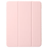 EIDERWOOD iPad Pro 13" (2024) Tri-Fold Kunst Skinn Deksel med Apple Pencil Holder - Rosa