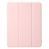 EIDERWOOD iPad Air 11" (2024) Tri-Fold Kunst Skinn Deksel med Apple Pencil Holder - Rosa