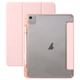 EIDERWOOD iPad Air 13" (2024) Tri-Fold Kunst Skinn Deksel med Apple Pencil Holder - Rosa