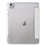 EIDERWOOD iPad Air 13" (2025 / 2024) Tri-Fold Kunst Skinn Deksel med Apple Pencil Holder - Grå