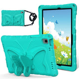 Samsung Galaxy Tab A11+ (Plus) / A9+ (Plus) EIDERWOOD Butterfly Kickstand Barnedeksel - Turkis
