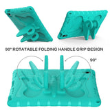 Samsung Galaxy Tab A11+ (Plus) / A9+ (Plus) EIDERWOOD Butterfly Kickstand Barnedeksel - Turkis