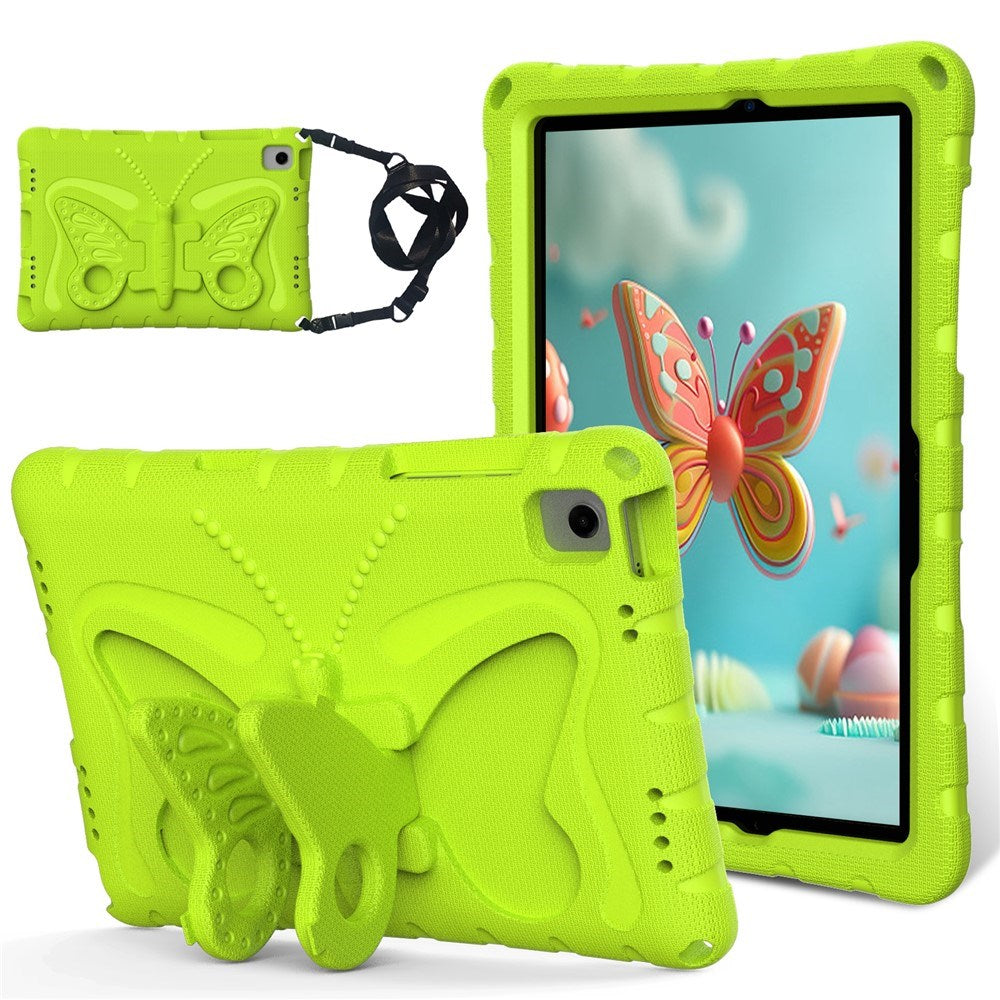 Samsung Galaxy Tab A11+ (Plus) / A9+ (Plus) EIDERWOOD Butterfly Kickstand Barnedeksel - Grønn