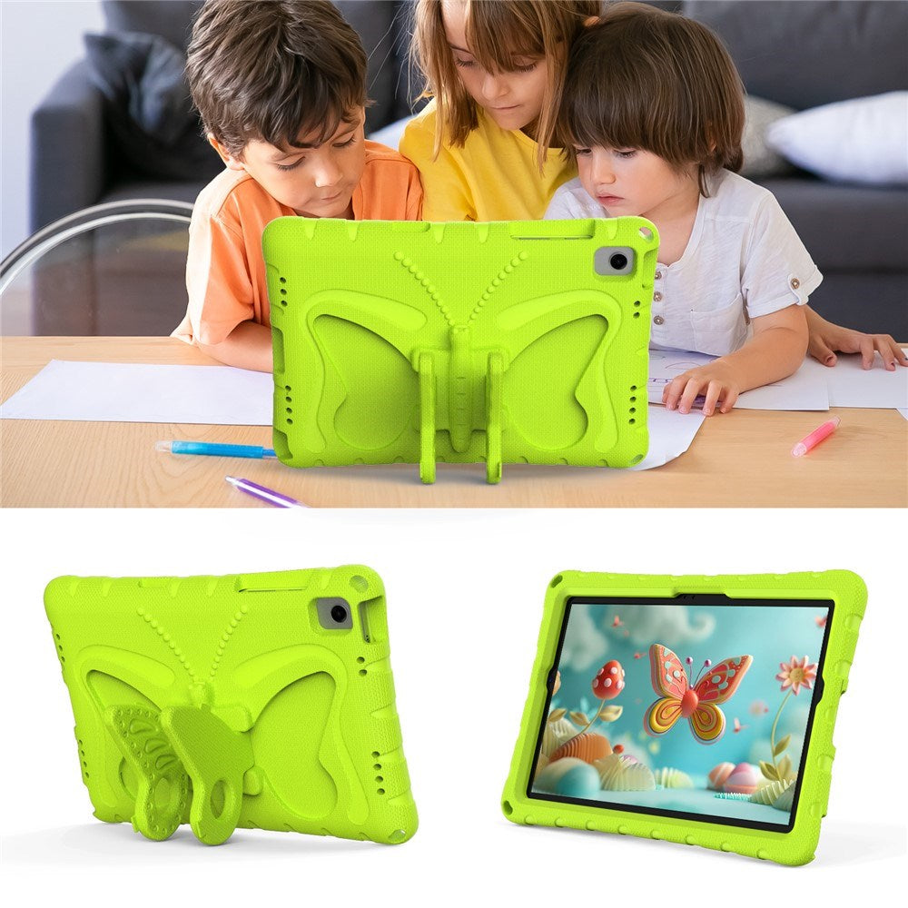 Samsung Galaxy Tab A11+ (Plus) / A9+ (Plus) EIDERWOOD Butterfly Kickstand Barnedeksel - Grønn