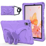 Samsung Galaxy Tab A11+ (Plus) / A9+ (Plus) EIDERWOOD Butterfly Kickstand Barnedeksel - Lilla