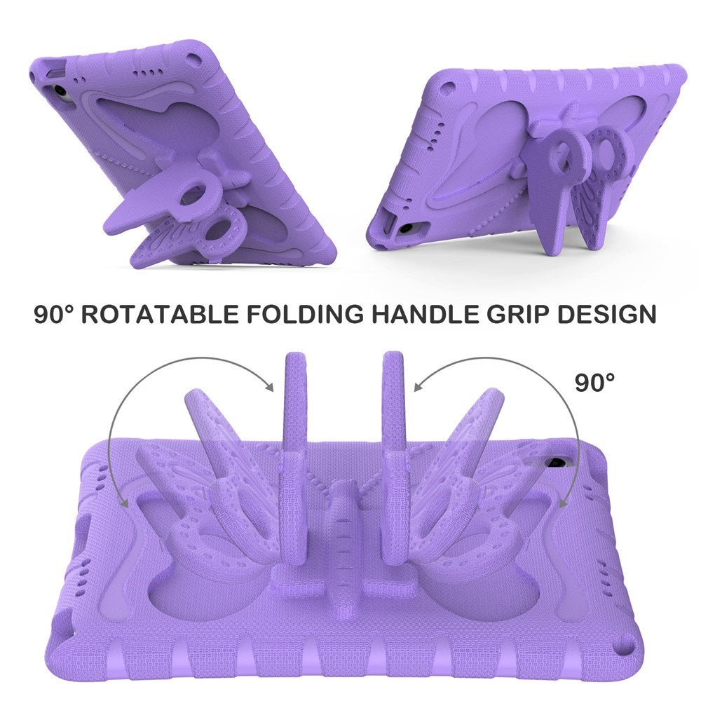 Samsung Galaxy Tab A11+ (Plus) / A9+ (Plus) EIDERWOOD Butterfly Kickstand Barnedeksel - Lilla