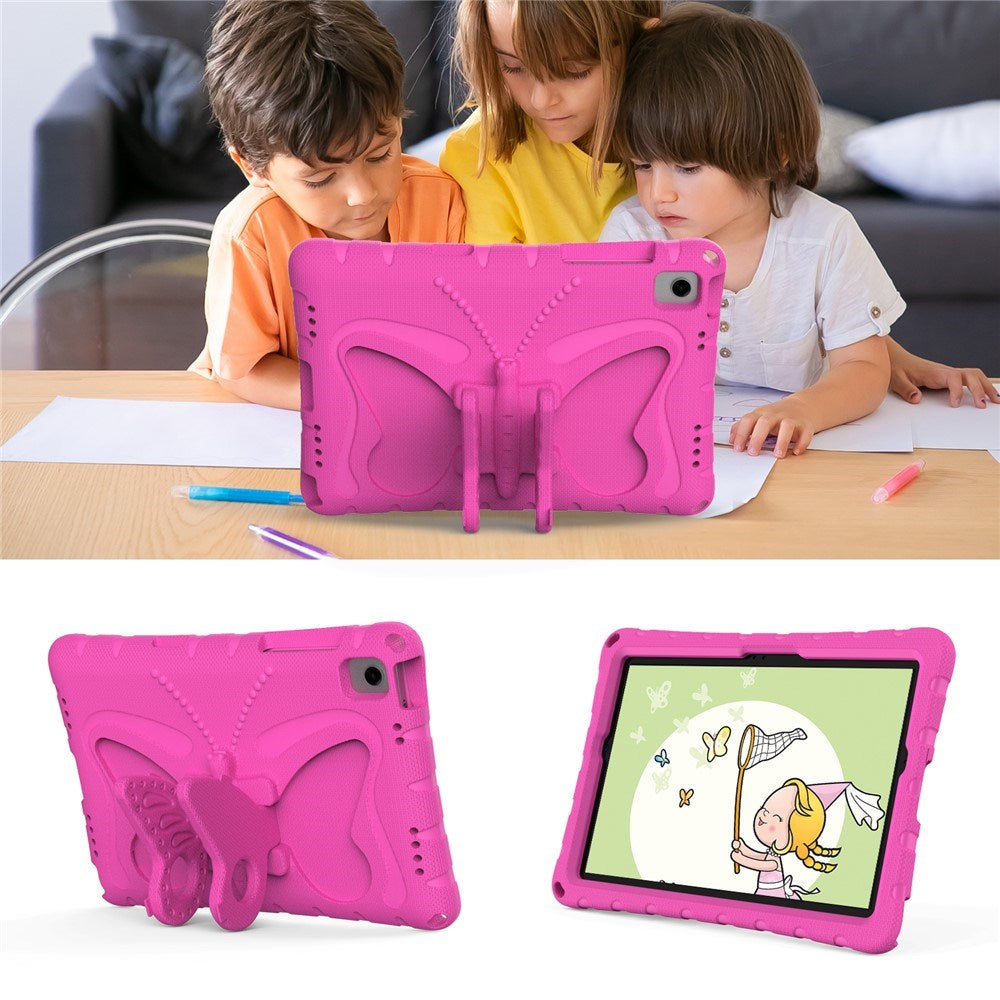 Samsung Galaxy Tab A11+ (Plus) / A9+ (Plus) EIDERWOOD Butterfly Kickstand Barnedeksel - Pink