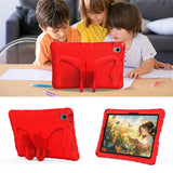 Samsung Galaxy Tab A11+ (Plus) / A9+ (Plus) EIDERWOOD Butterfly Kickstand Barnedeksel - Rød