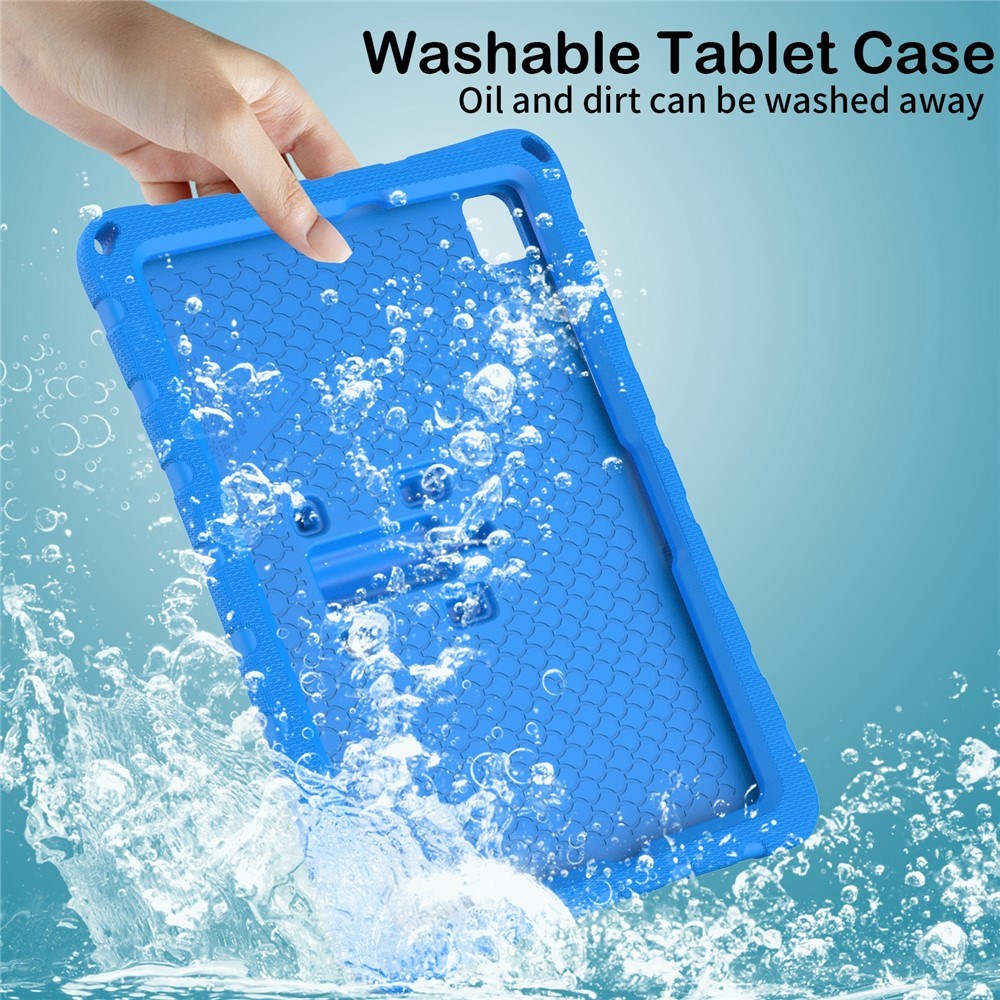 Samsung Galaxy Tab A11+ (Plus) / A9+ (Plus) EIDERWOOD Butterfly Kickstand Barnedeksel - Blå