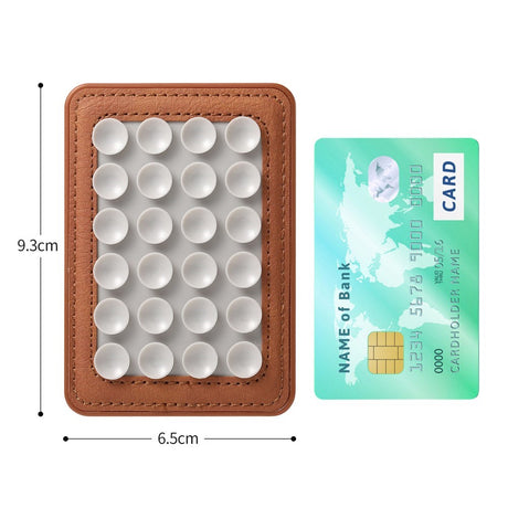 Silikon Sugekopp Mobilholder med Kunstskinn – MagSafe Kompatibel – Rosa