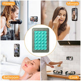 Silikon Sugekopp Mobilholder med Kunstskinn – MagSafe Kompatibel – Grønn