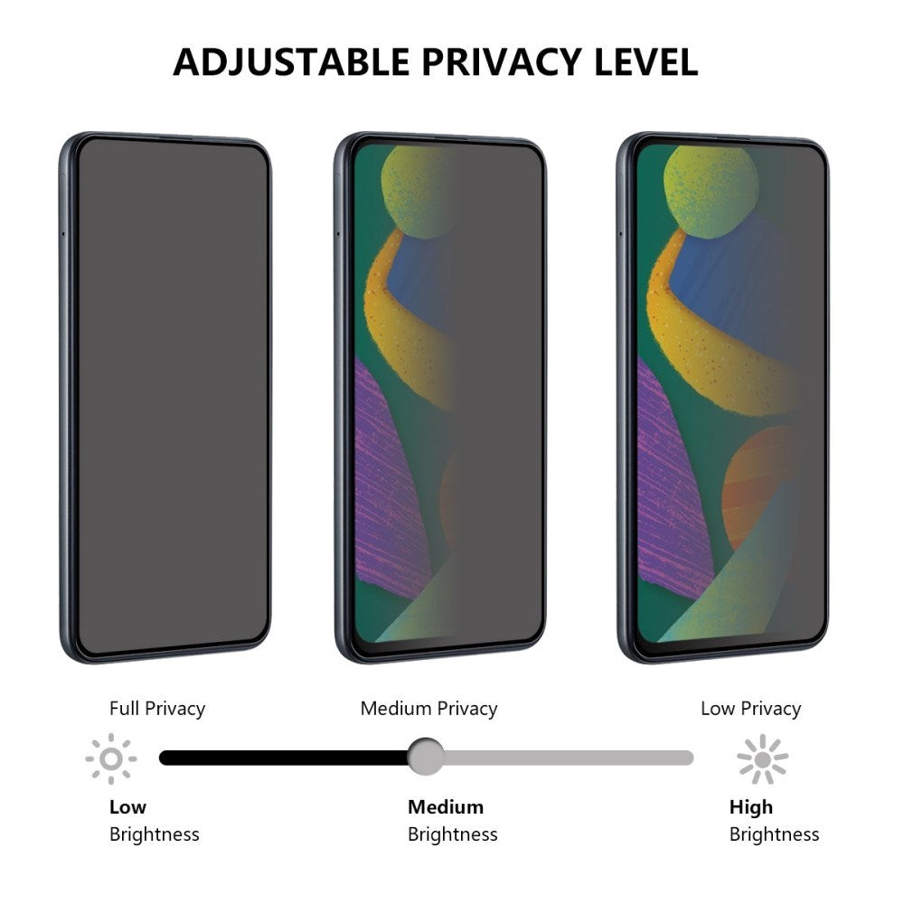 Google Pixel 9 Pro XL Privacy Herdet Beskyttelsesglass - Full Fit - Gjennomsiktig