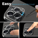 NORTHJO iPhone 16 Pro / 16 Pro Max Herdet Kameralinseglass - Gjennomsiktig