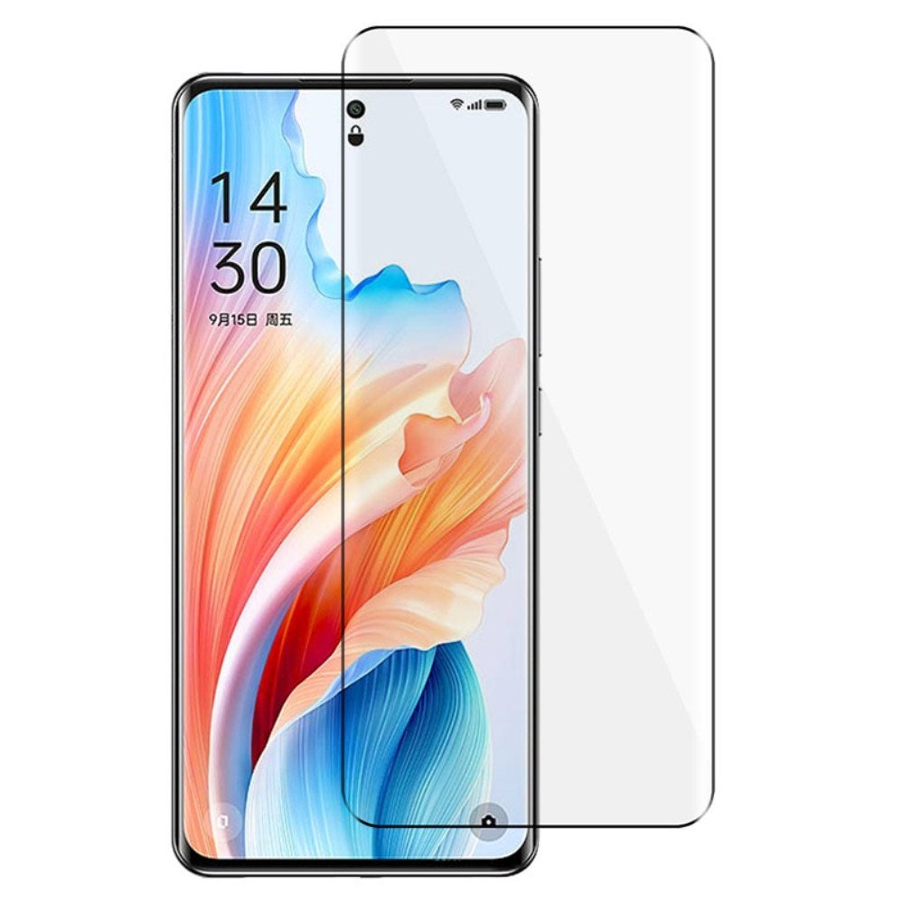 Oppo A2 Pro (5G) Full Fit Skjermbeskytter - Svart Kant