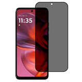 Motorola Moto G05 Full Fit Herdet Skjermbeskyttelsesglass - Privacy Funksjon - Gjennomsiktig