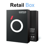 NORTHJO iPhone 17e / 16e Herdet Kameralinseglass - Gjennomsiktig / Svart Kant