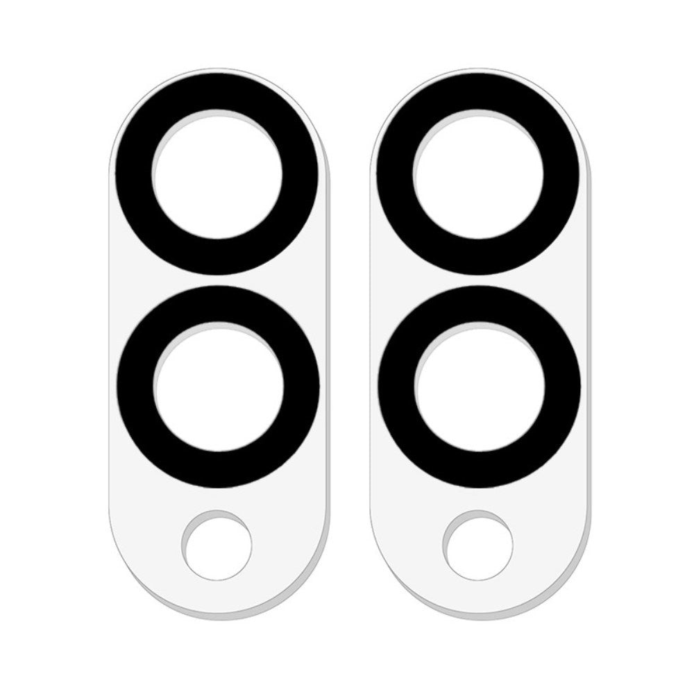 Samsung Galaxy S25 Edge Herdet Glass til Kameralinse - 2 Stk. - Gjennomsiktig / Svart