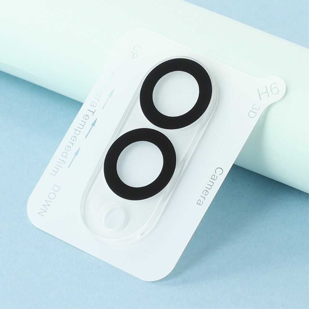 Samsung Galaxy S25 Edge Herdet Glass til Kameralinse - 2 Stk. - Gjennomsiktig / Svart