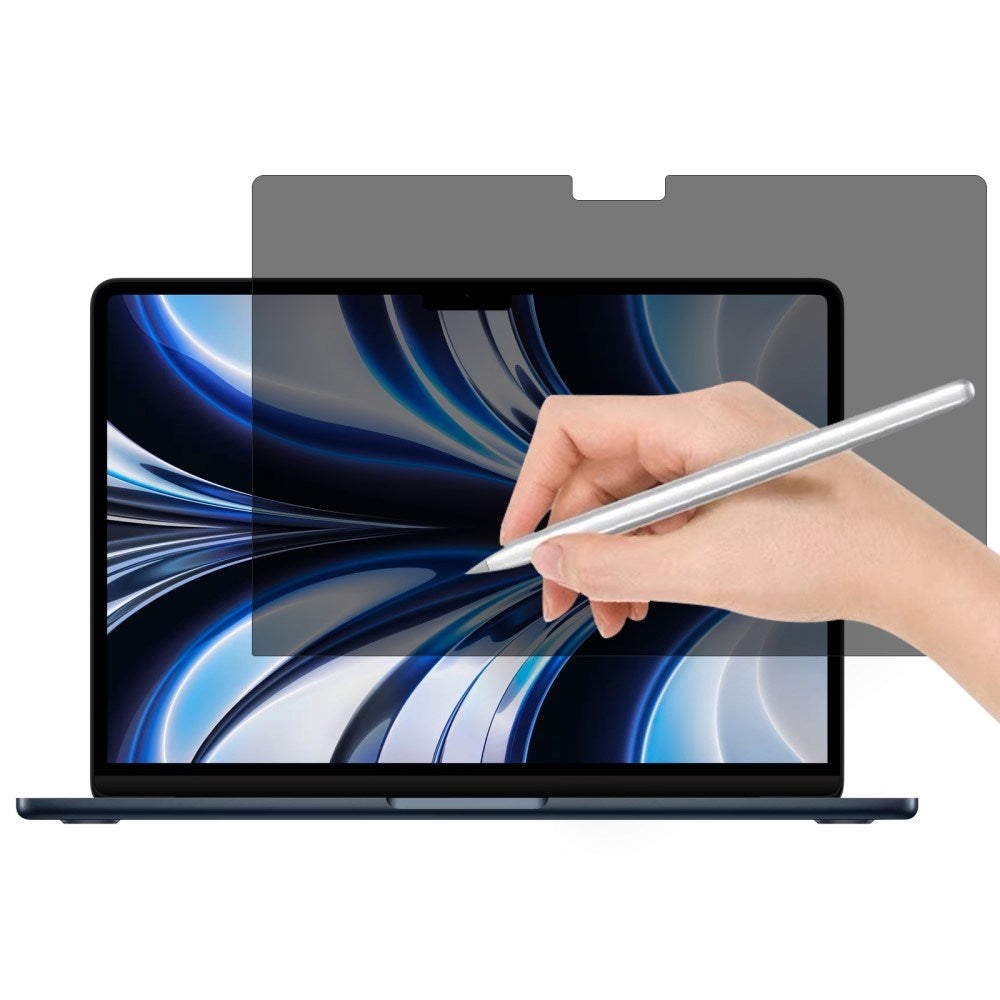 MacBook Air 13" M2/M3/M4 (2022-2025) Privacy Skjermbeskyttelsesfilm – Gjennomsiktig