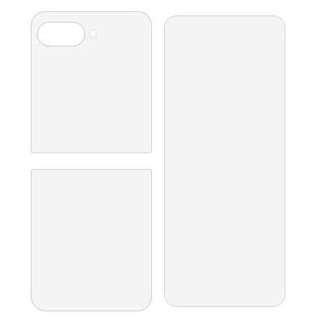 Motorola Razr 60 Ultra Skjermbeskytter - 3 Deler - Gjennomsiktig