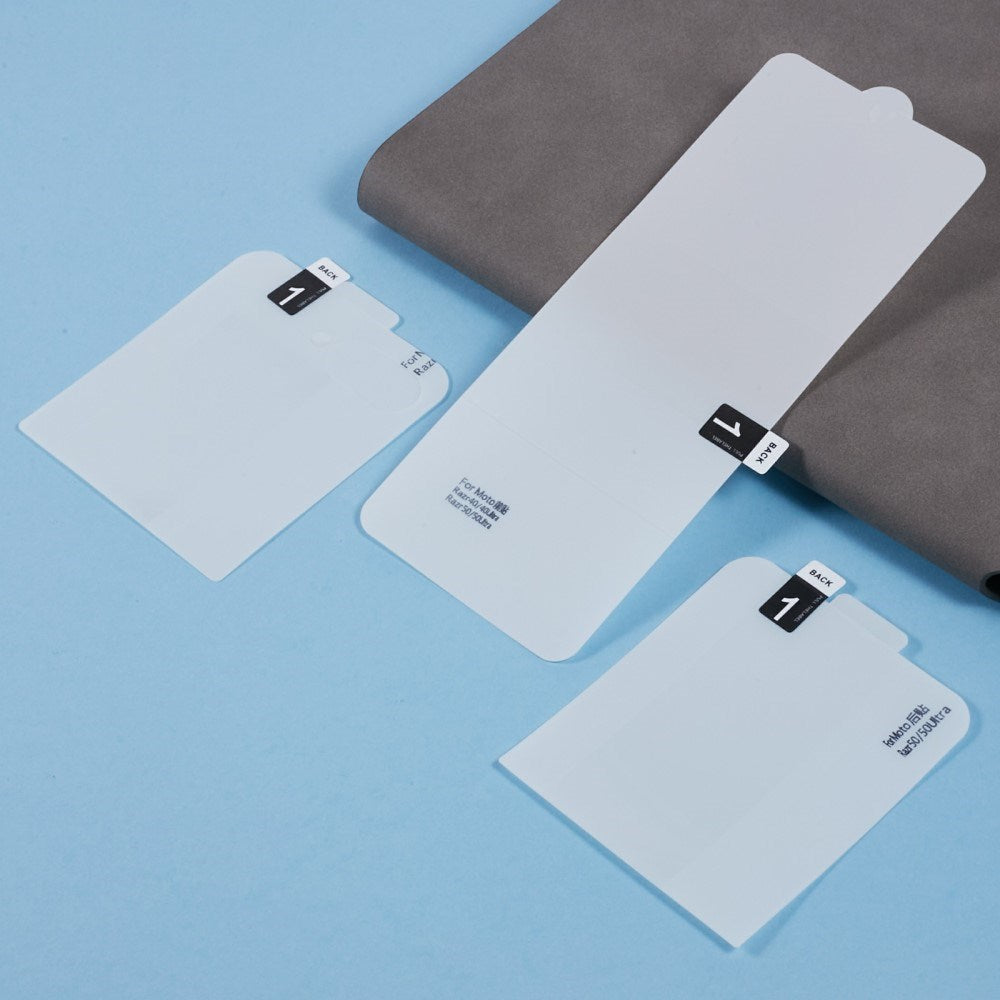 Motorola Razr 60 Ultra Skjermbeskytter - 3 Deler - Gjennomsiktig