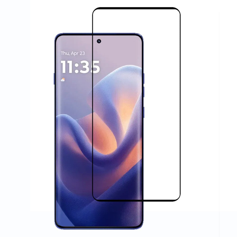 Motorola Edge 60 Pro Skjermbeskyttelsesglass - Gjennomsiktig / Svart