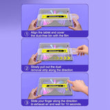 Samsung Galaxy Tab S11 / S10 Lite / S10 FE / S9 FE / S9 / S8 / S7 Skjermbeskyttende Glass med Monteringsramme - Gjennomsiktig