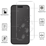 iPhone 17 Pro Max 2-i-1 Beskyttelsessett m. Herdet Skjermbeskyttelsesglass & 2 stk Kameralinsebeskyttelsesfilm - Gjennomsiktig