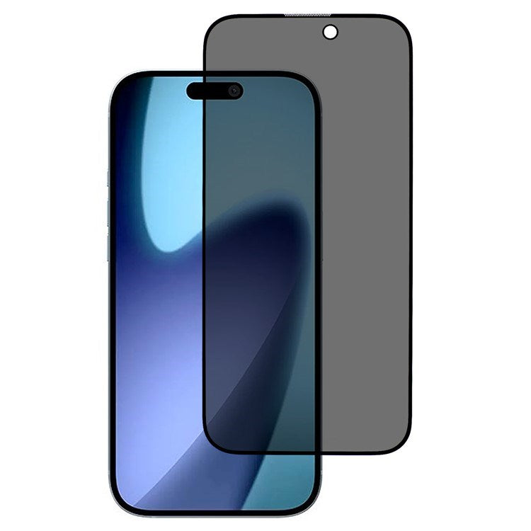 iPhone 17 Pro Full Fit Herdet Skjermbeskyttelsesglass - Privacy Funksjon - Gjennomsiktig