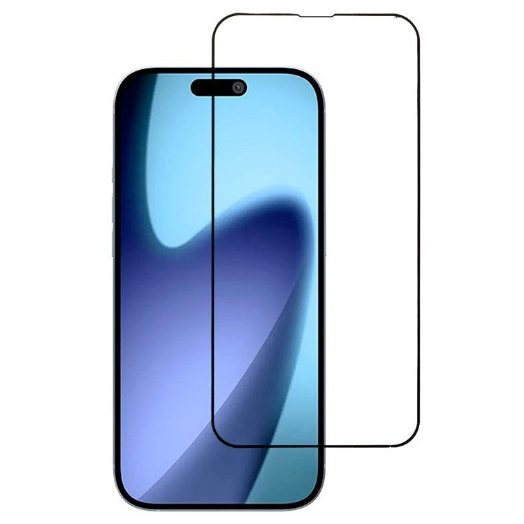 iPhone 17 Pro Max Herdet Skjermbeskyttelsesglass - Gjennomsiktig / Svart Kant