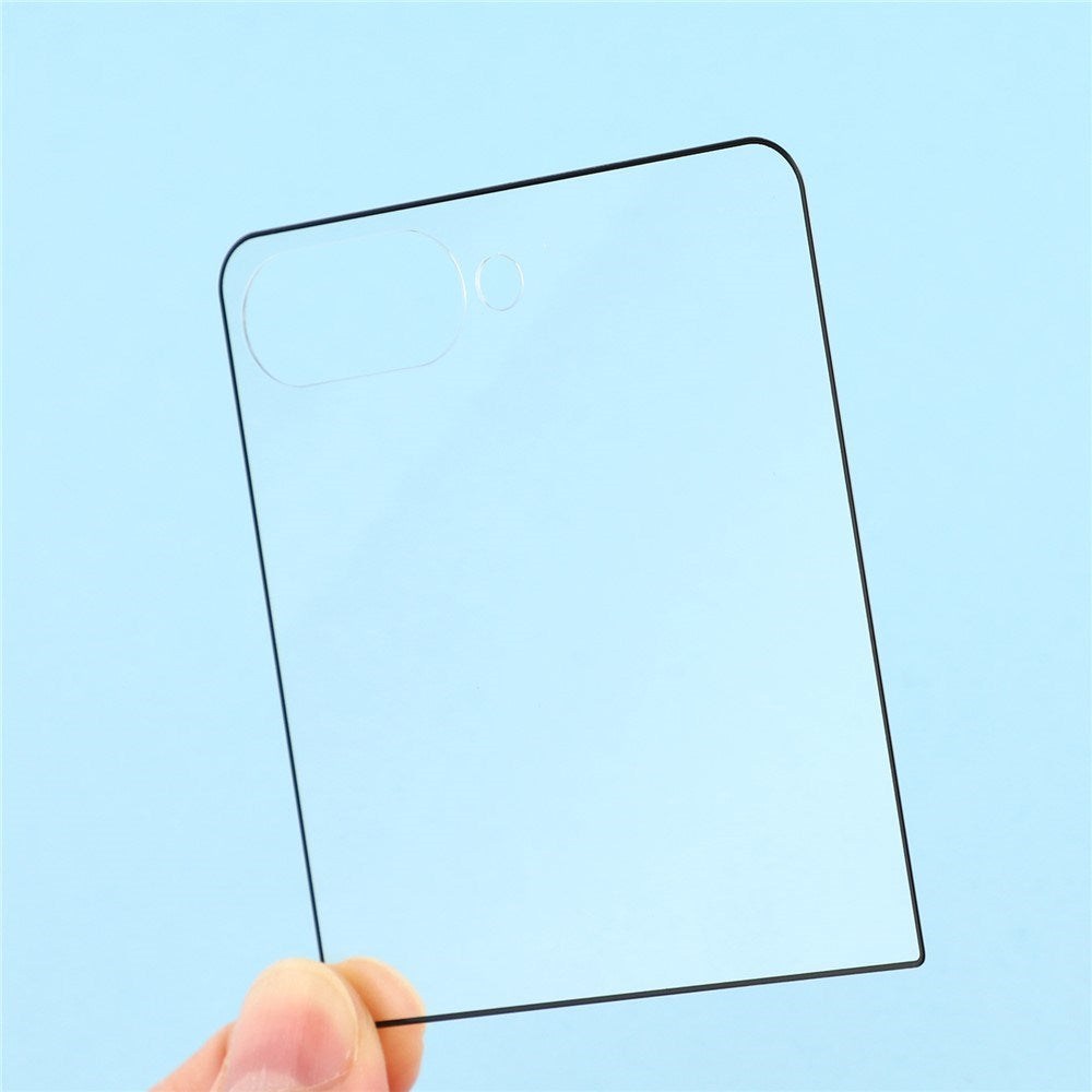 Samsung Galaxy Z Flip7 Skjermbeskyttelsesglass - Gjennomsiktig / Svart