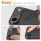 NORTHJO iPhone Air Herdet Kameralinse Glass - Gjennomsiktig - 2 Stk.