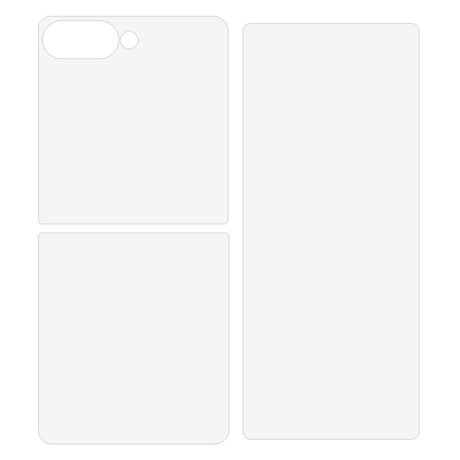 Samsung Galaxy Z Flip7 Skjermbeskyttersett - Film - Gjennomsiktig