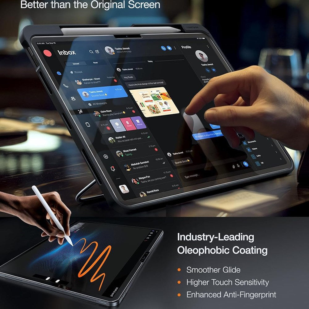 TORRAS iPad Air 11" (2025 / 2024) Install Master Skjermbeskytter i Herdet Glass - Gjennomsiktig