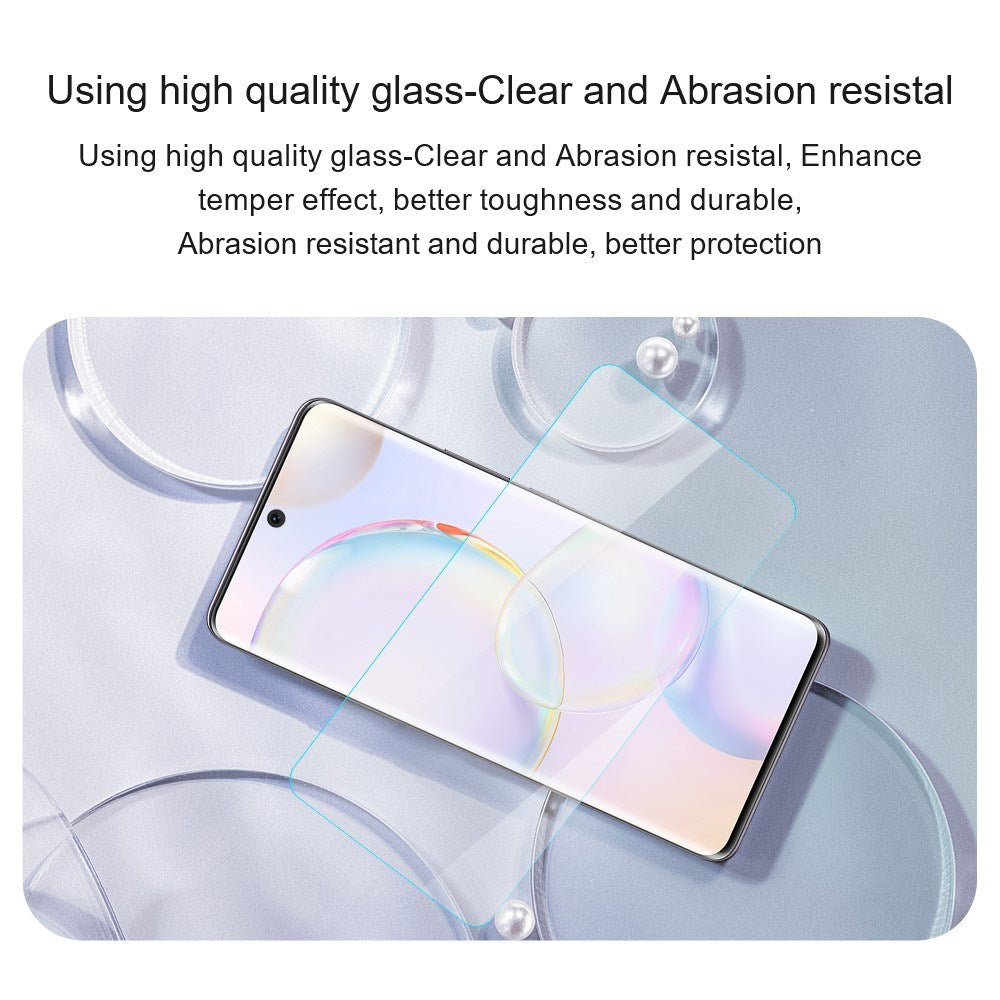 Honor 400 Smart (4G / 5G) AMORUS 2.5D Arc Edge Skjermbeskytter i Aluminium-Silicon Glass - Gjennomsiktig