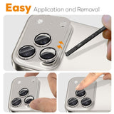 NORTHJO iPhone 17 Pro Kameralinsebeskyttelse - Matt Metall & Glass - Grå