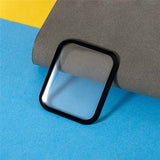 Apple Watch 11 / 10 (42 mm) Skjermbeskytter i Herdet Glass - Gjennomsiktig / Svart Kant