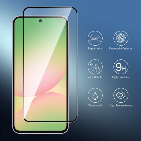 Samsung Galaxy A27 Herdet Glass Skjermbeskytter - Gjennomsiktig / Svart Kant