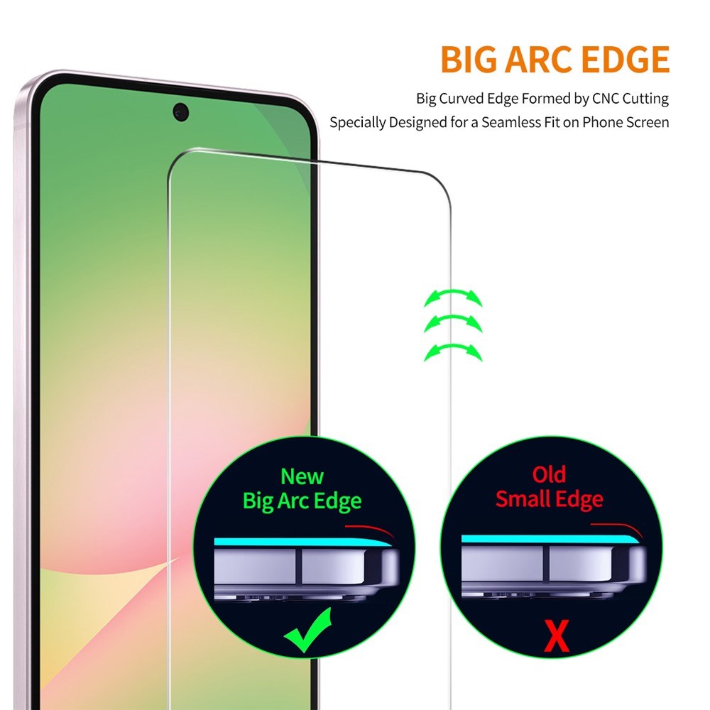 Samsung Galaxy A27 Herdet Glass Skjermbeskytter - 2 stk. - Gjennomsiktig