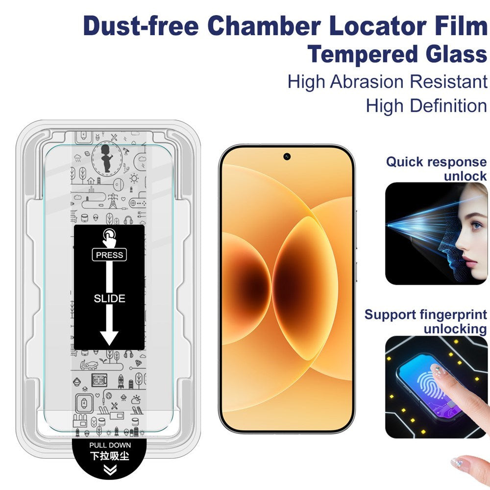 Xiaomi 17 / 17 Pro IMAK Herdet Glass Skjermbeskytter - inkl. Monteringsramme - Gjennomsiktig